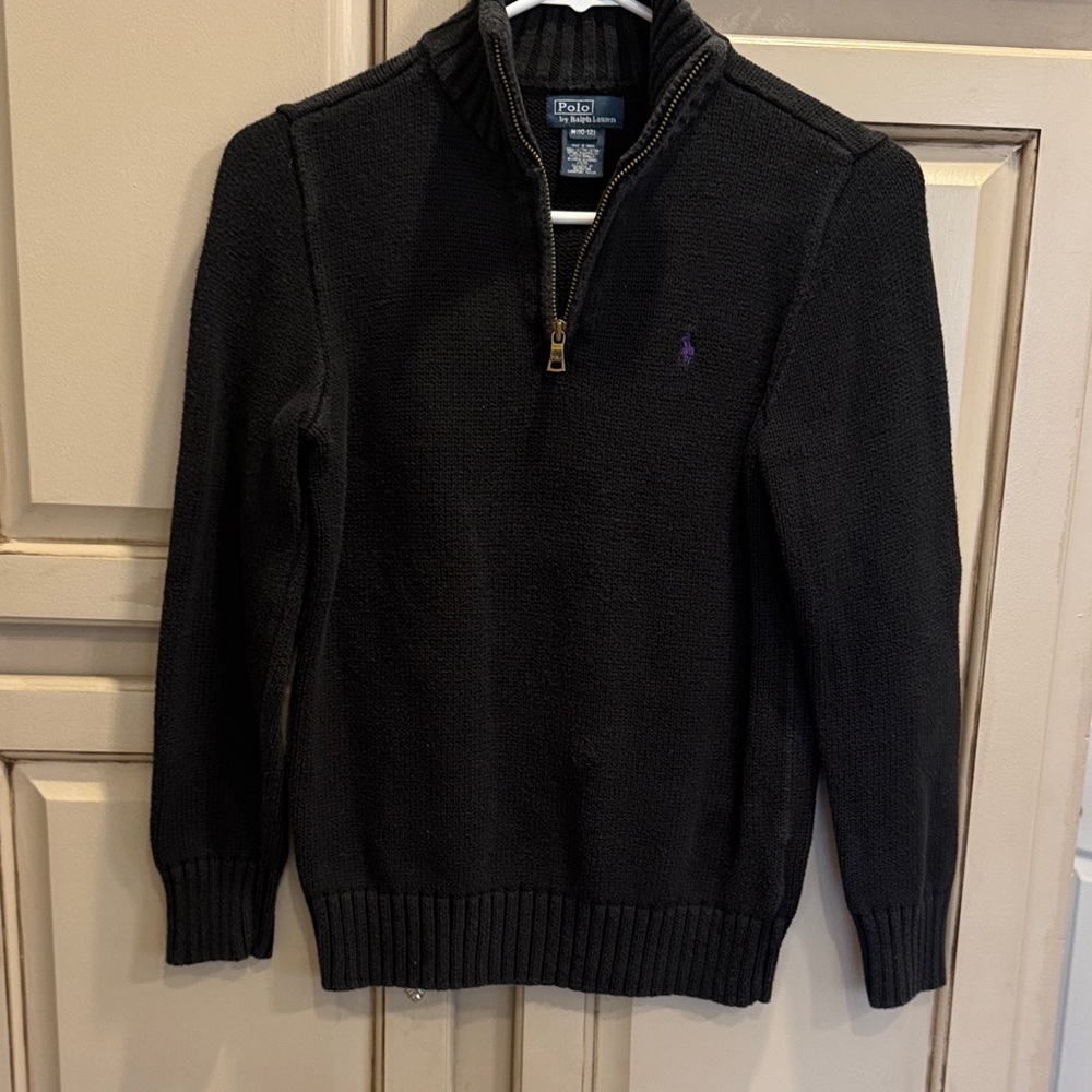 Polo by Ralph Lauren Black Zip-Up Sweater